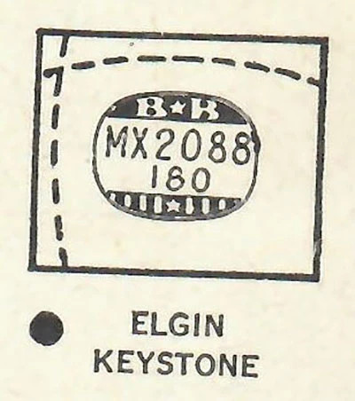 ELGIN : 4610 & 4610 LORD ELGIN – Rectangle 20.8mm x 18.0mm