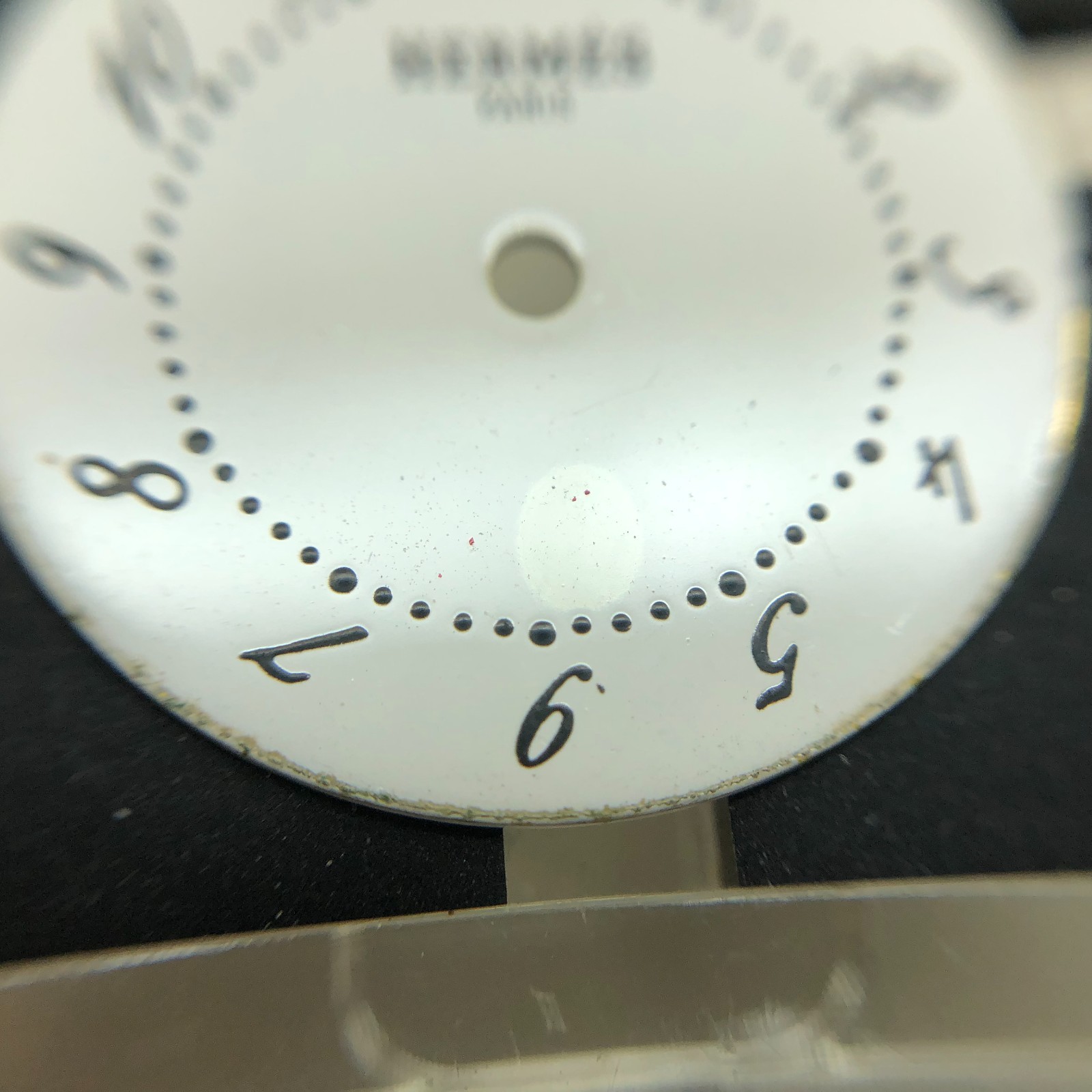 [w2466] HERMES DIAL Arceau 20mm Non date EX/VG