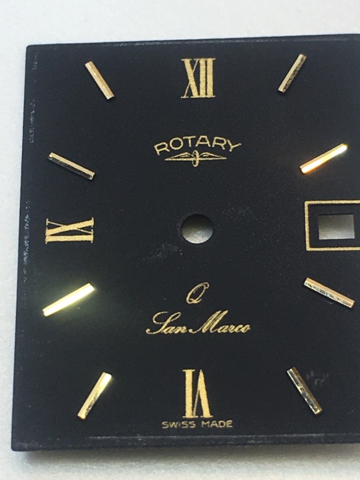 Rotary Vintage Wrist Watch Black Dial & Hands New Old Stock Cal ETA 965.112