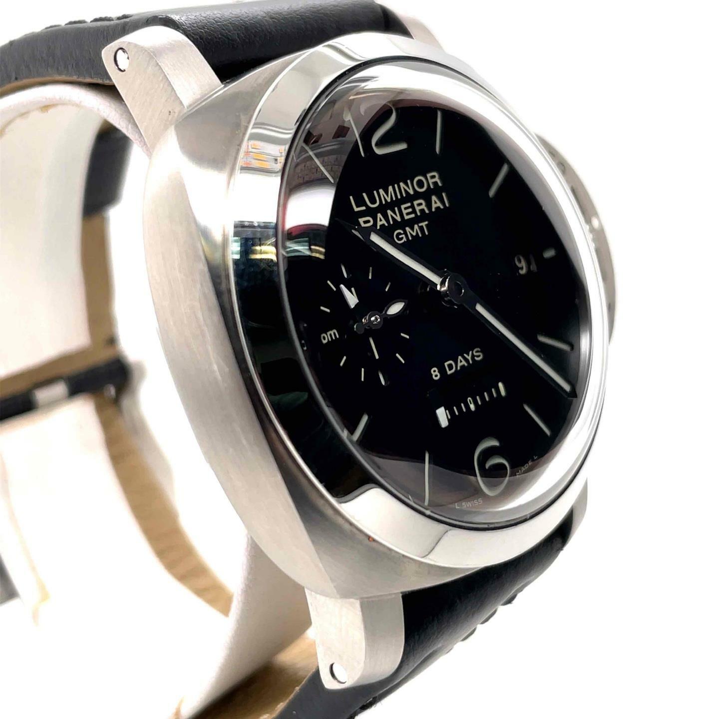 Panerai Luminor 1950 8 Days GMT Hand Wind Black Dial Men’s Watch PAM 00233