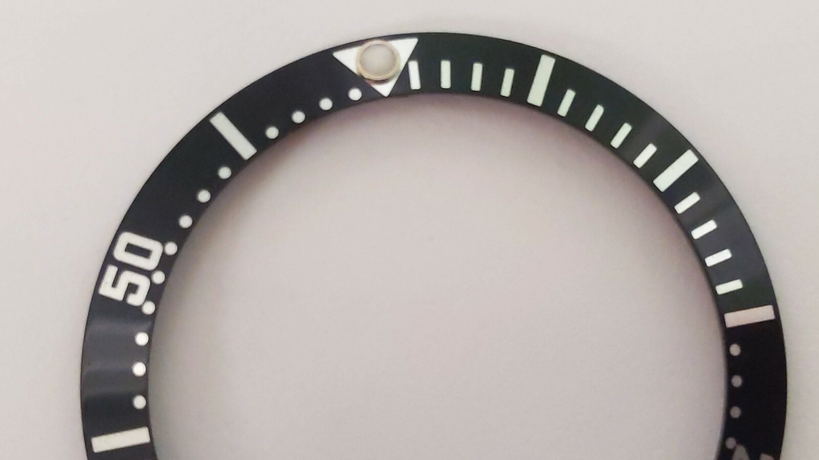 For Omega Bezel Insert 38mm diameter large Seamaster/Speedmaster Black/Silver
