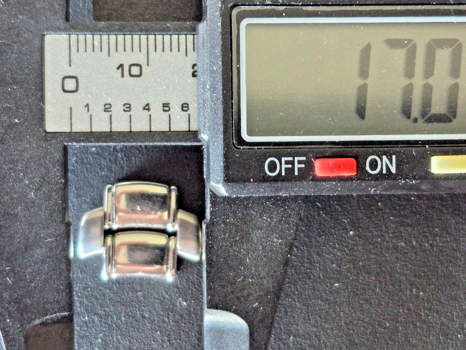 EBEL 1911 DICOVERY BAND BRACELET LINK 17mm Wide, 2 center, one outer without pin