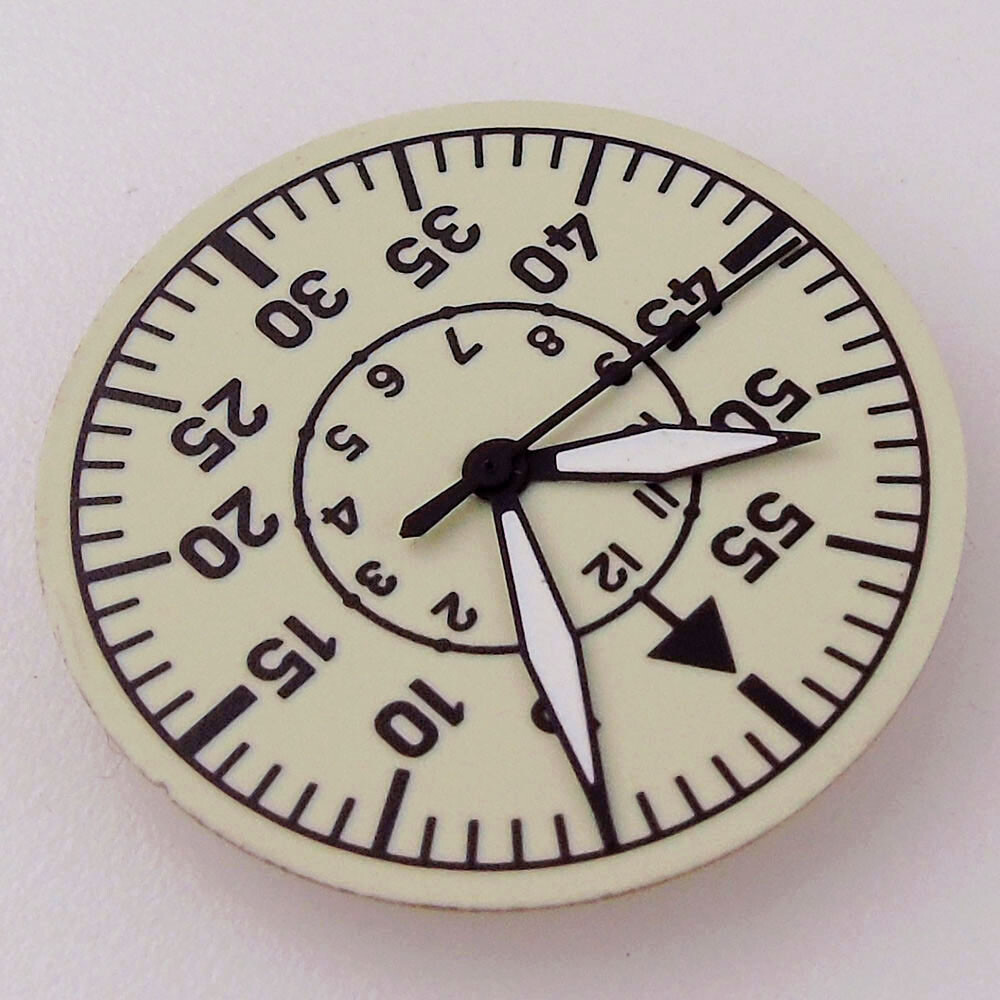 29mm Green Luminous Dial Fit Vintage Pilot Style Japan NH35 NH36 movement