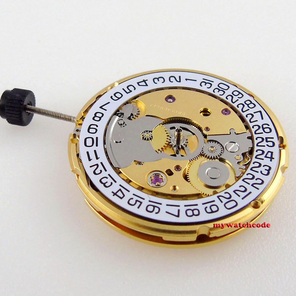 25 jewels 28800 bph golden PT5000 automatic movement replacement eta 2824-2