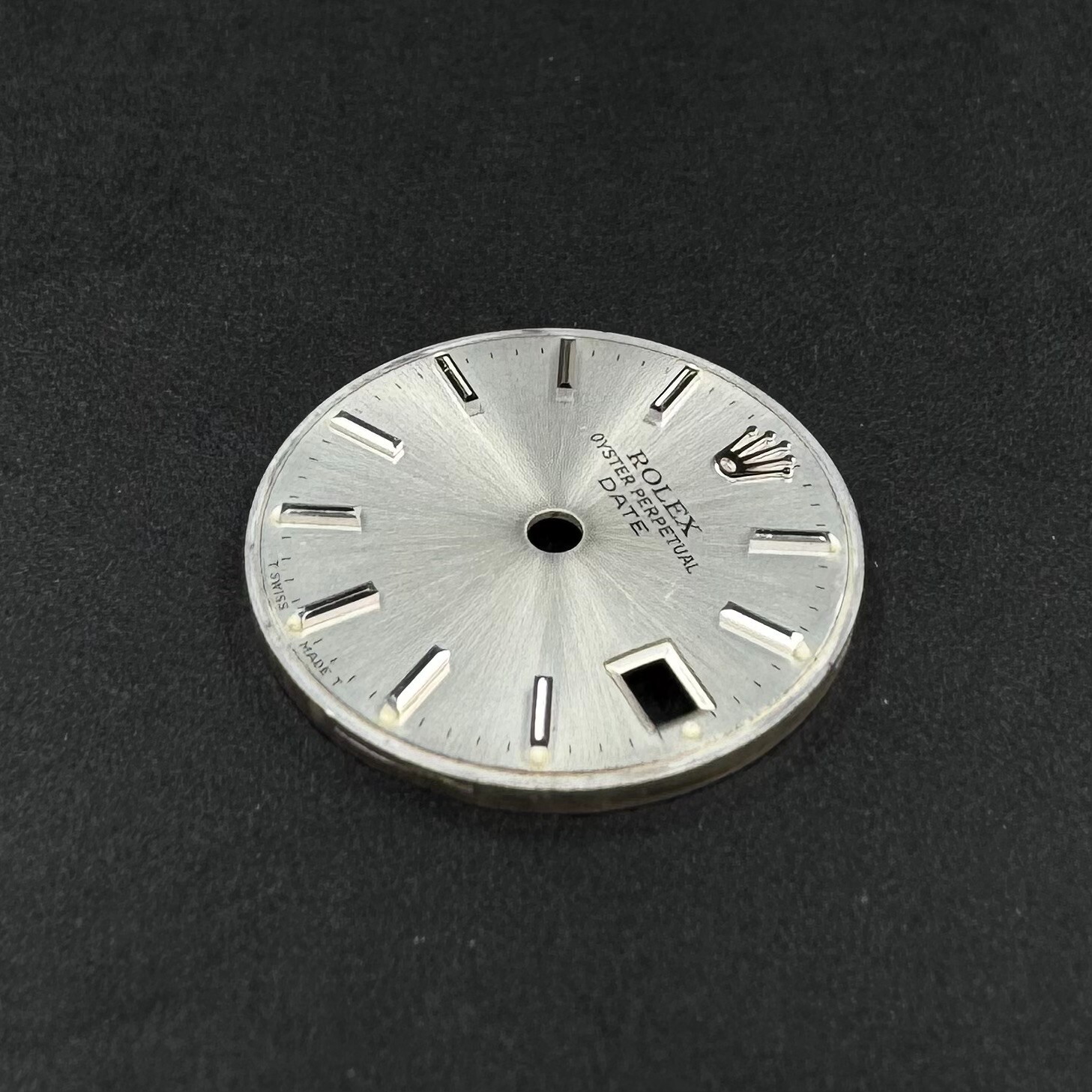 AUTHENTIC ROLEX LADIES 26MM DATE SILVER DIAL WHITE GOLD INDEX 69169