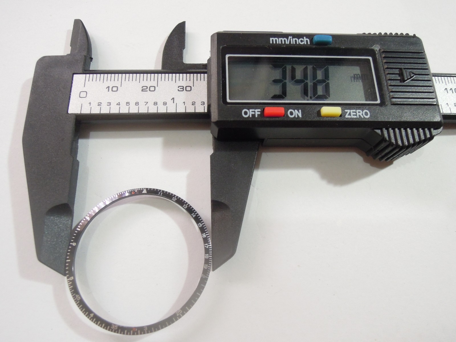 NEW TWO BEZEL INSERTS VINTAGE RARE CALCULATOR 6138-7000 SEIKO CHRONOGRAPH WATCH