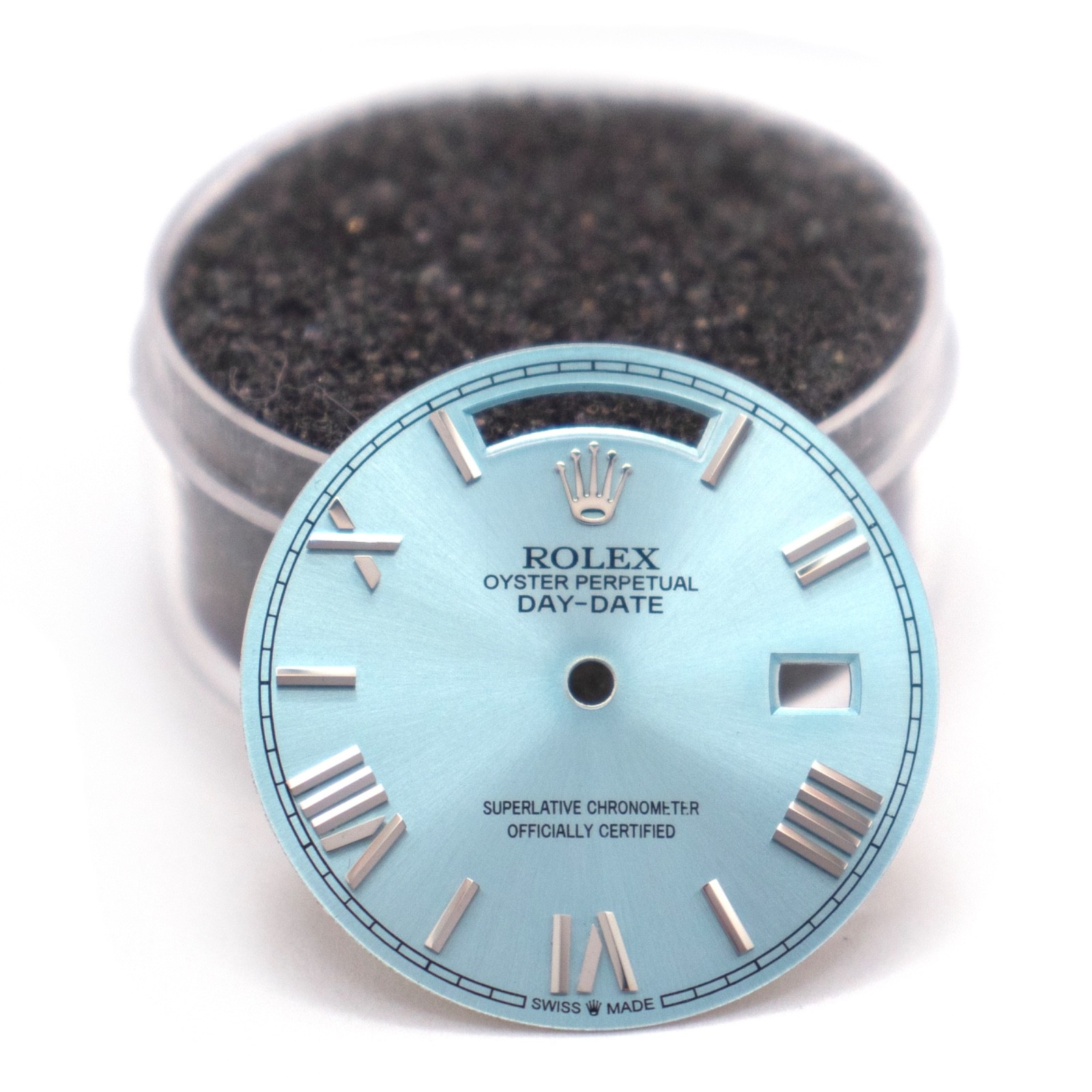 Ice Blue Dial for Rolex Day-Date 128236 Factory Style 36mm Replacement Cal 3255