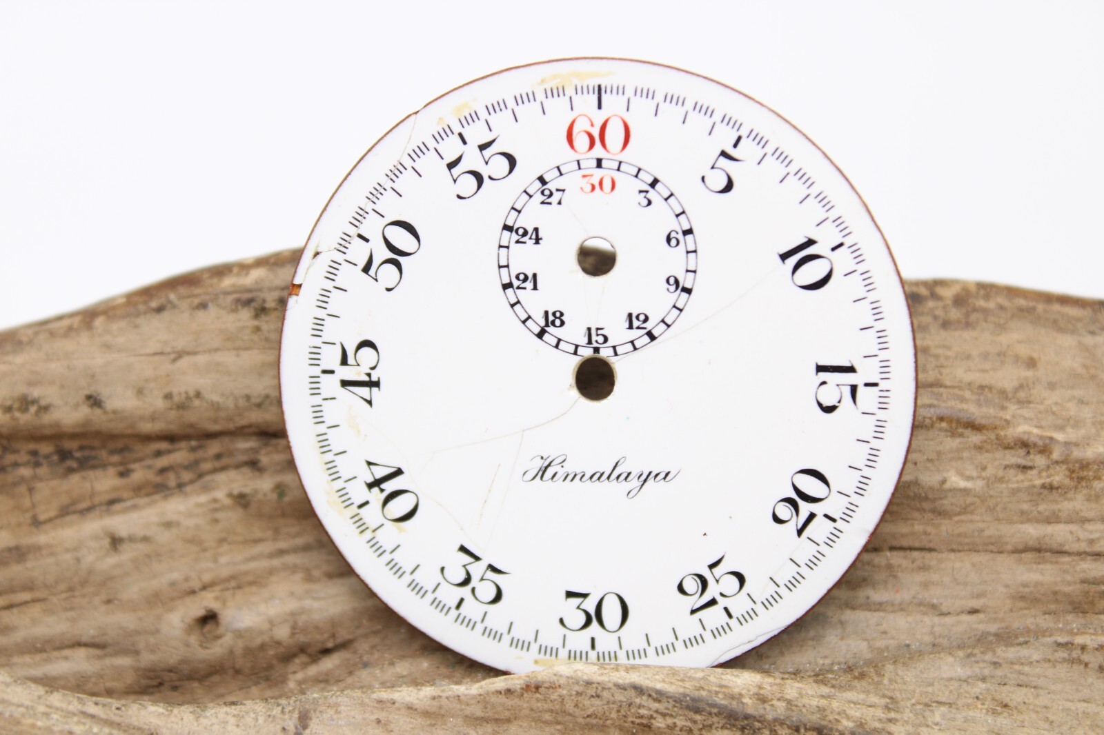 HIMALAYA PORCELAIN SWISS STOP POCKET WATCH DIAL ARABIC INDICES 43.3mm (FQ12)