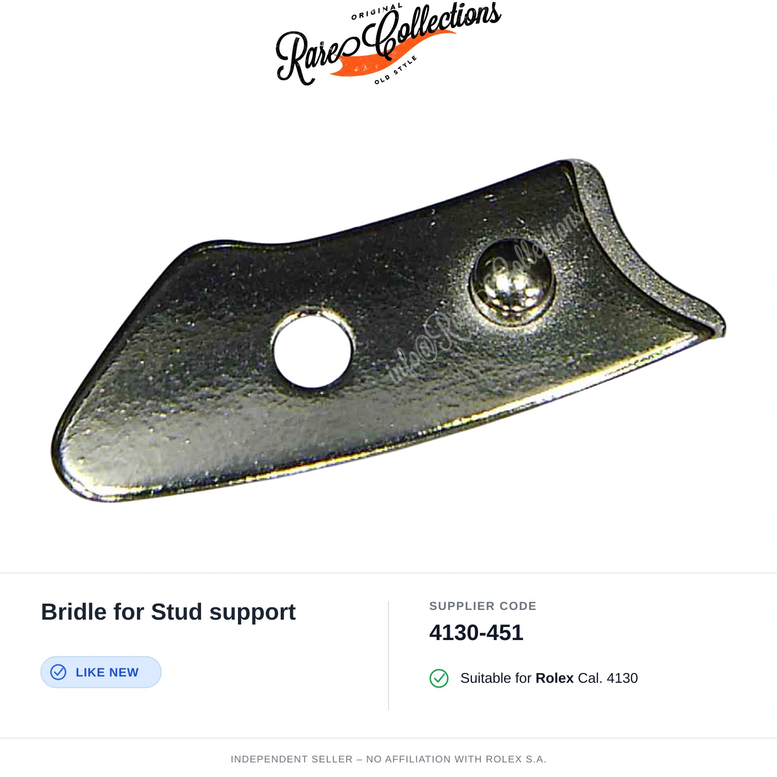 Bridle for Stud support for Rolex (cod. 4130-451) — Excellent Condition