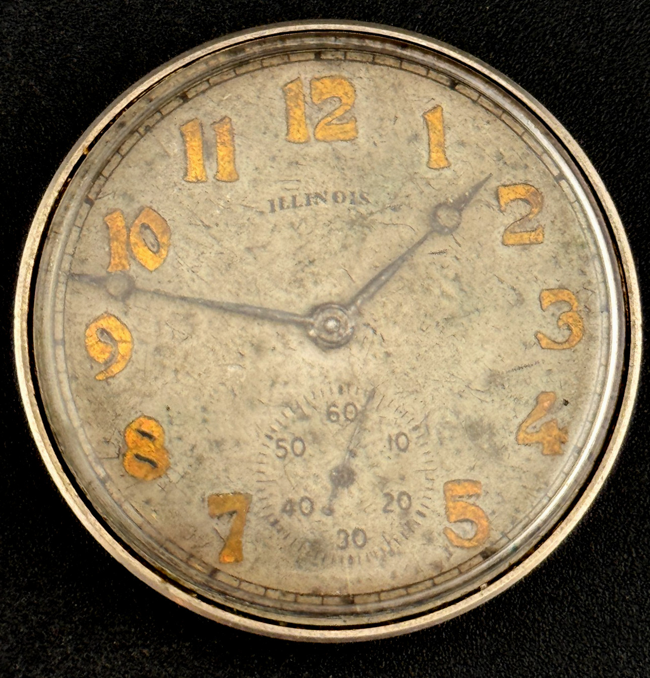 1918 Illinois Patrician Model 3 Grade 405 17J 12s Pocket Watch Movement Repair