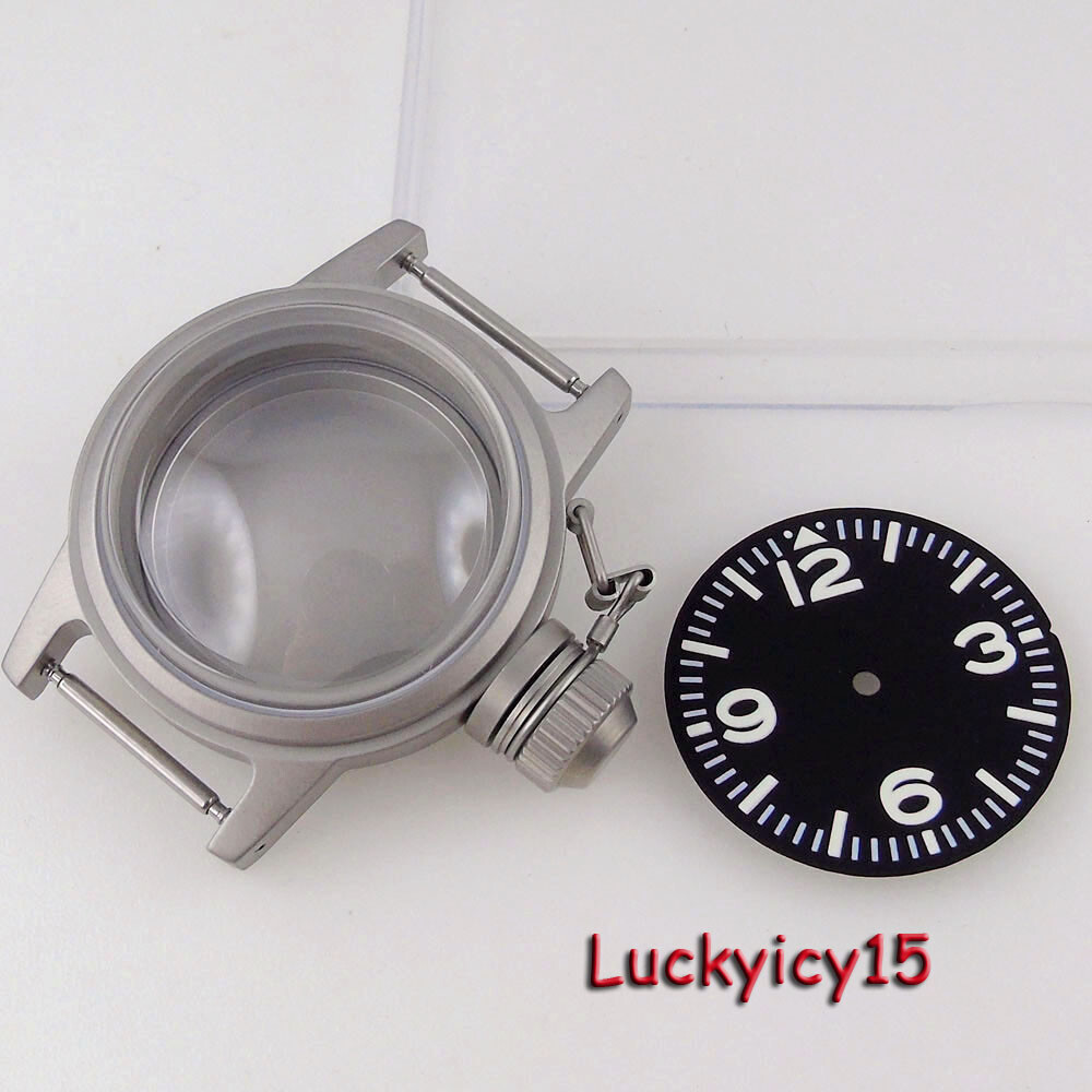 36mm Sandblast Watch Case 29mm Dial fit NH35A NH36A NH34 SKX Dome Sapphire Glass