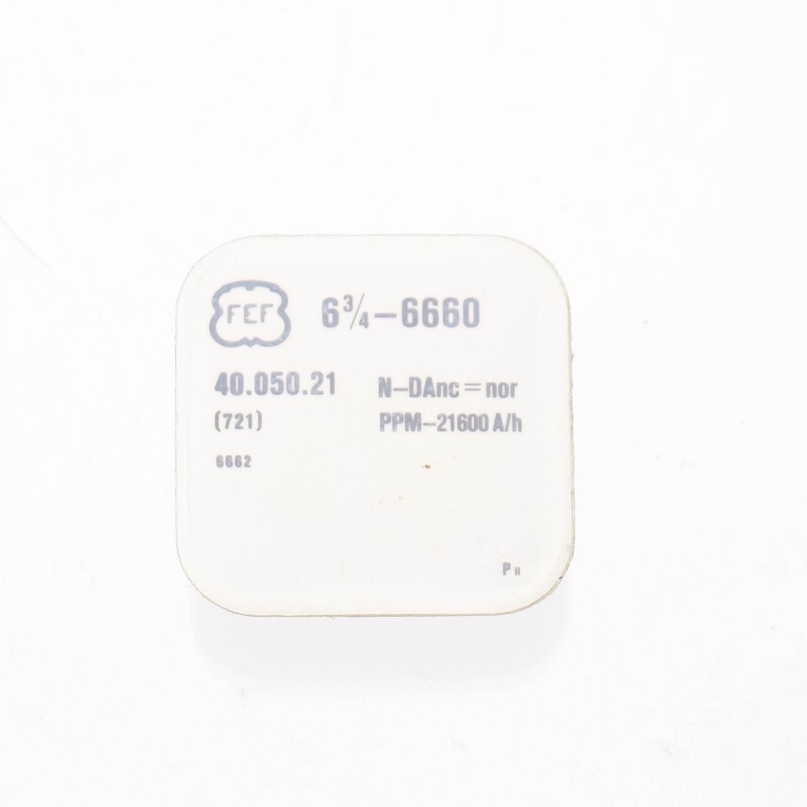 FEF 6660-6662, 6663 Balance Complete Watch Part Bestfit # 721/1847 Watchmakers