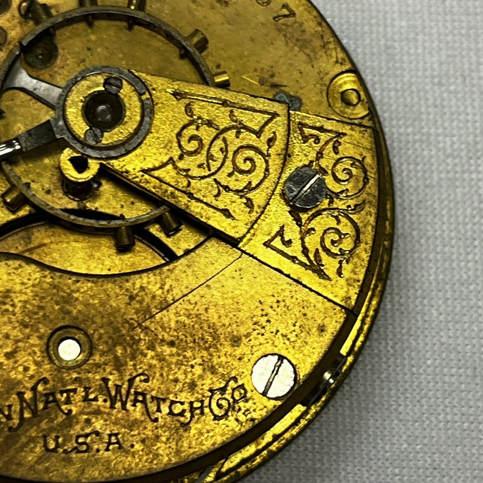 Vintage Elgin National Watch Co. Seven Jewels Round Pocket Watch Movements (#56)