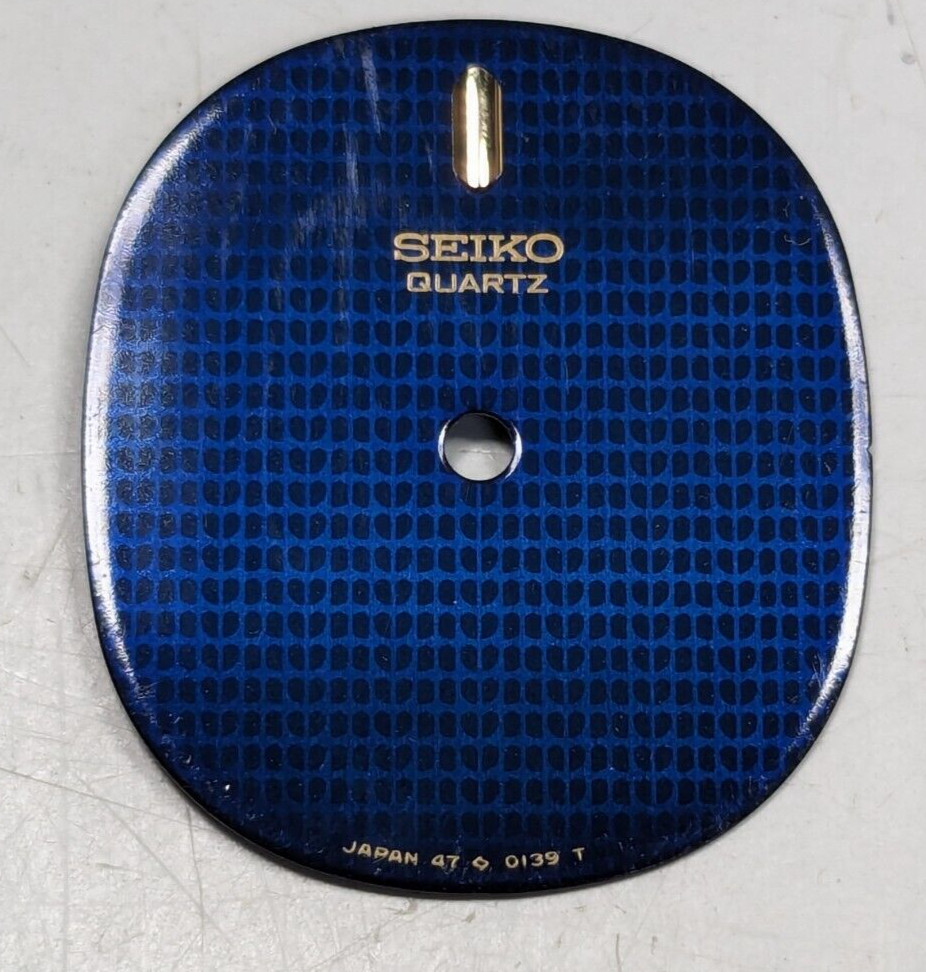 SEIKO 47-0139 T Watch Dial – Midnight Blue / Black – Marker @ 12 – 4700-5039
