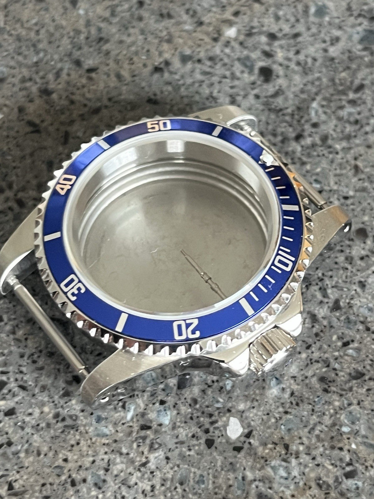 39 MM Sapphire Glass Watch Case Fit Sub Style Seiko NH 34 Or NH 35