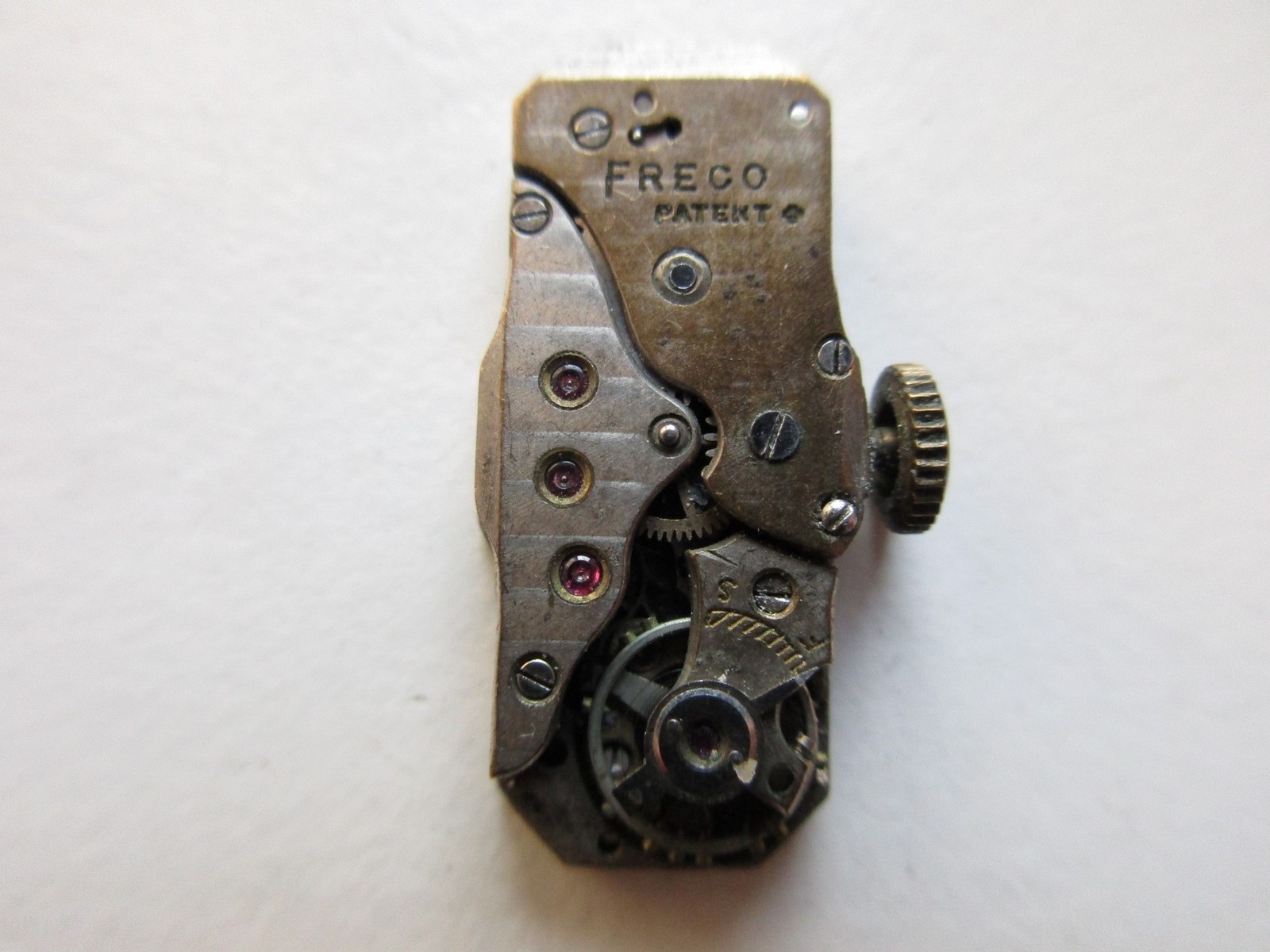 FRECO vintage baguette watch movement 15 x 24.2 mm – for parts