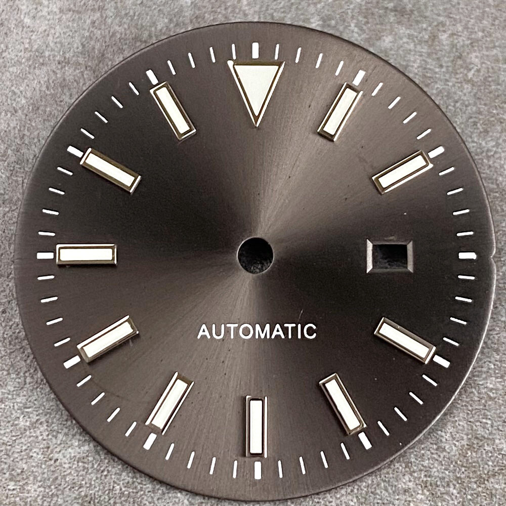 24.5mm Watch Dial Face Parts Fit NH05 NH06 Automatic Movement Diamond Index Date