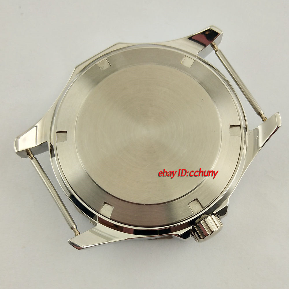45mm Watch Case Silver Case Fit ETA 2836, Miyota 8205/8215/821A,Mingzhu2813/3804