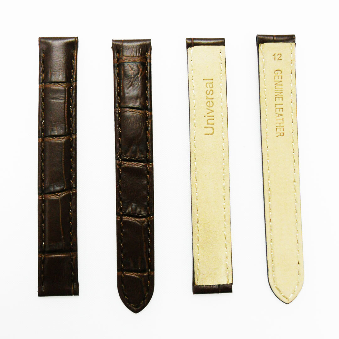 Watch Band Genuine Leather Alligator Grain (PADDED) fIt Cartier Watch 12X12MM