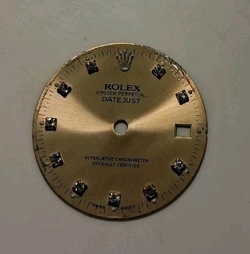 SLING’S🌙Genuine ROLEX 💰 Original Diamond (8) setting DATE JUST Face Dial 28mm
