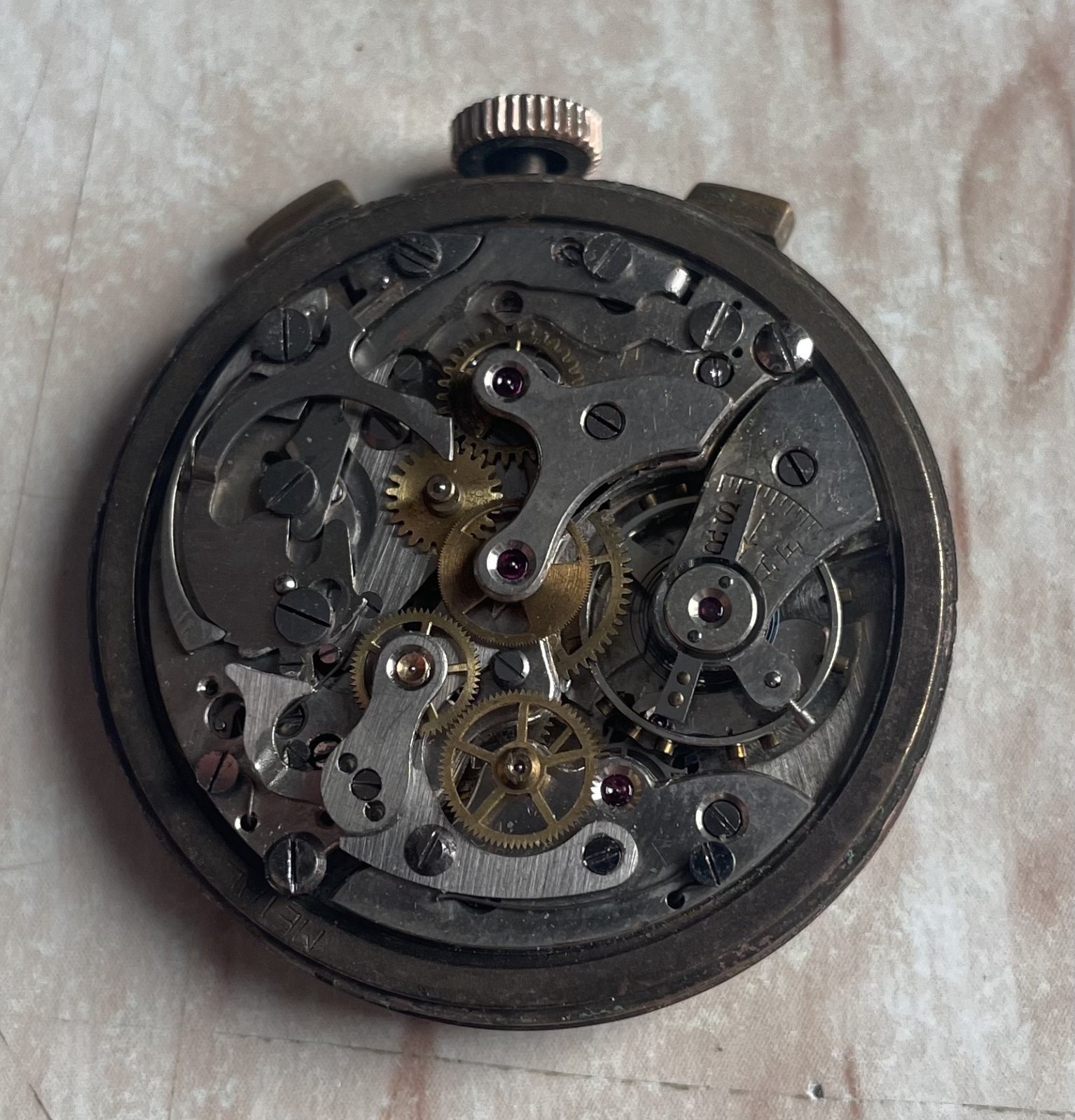 Vintage Chronographe Suisse Swiss Watch 17 Jewels movement Landeron 48