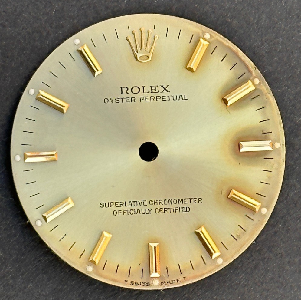 Vintage Rolex Oyster Perpetual Watch Dial For 34mm Case 1002 1003 1005 1007