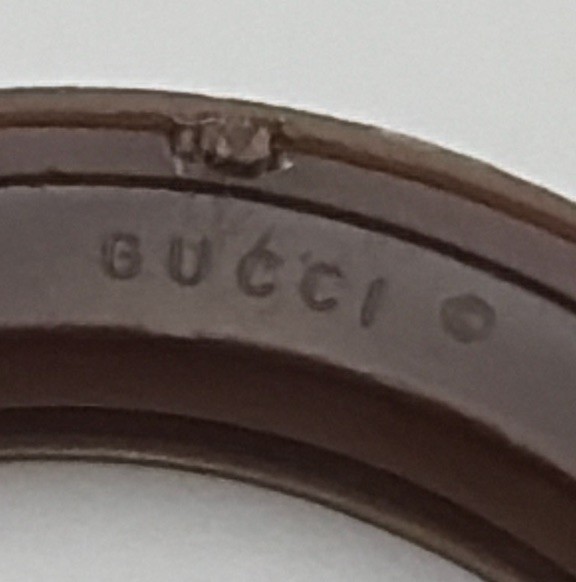 Genuine Gucci Brown Plastic Bezel Vintage Authentic