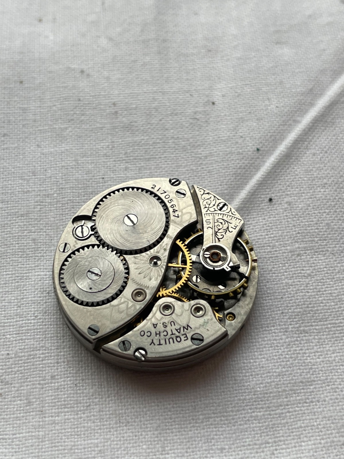 Equity – movement for pocket watch AS IS – lot1504