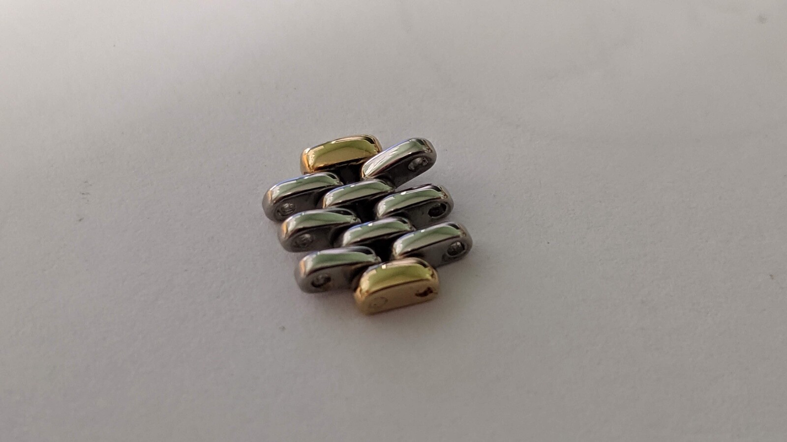 Omega LINK X20221 Stainless Steel and Gold ladies, approx 11.1mm diameter