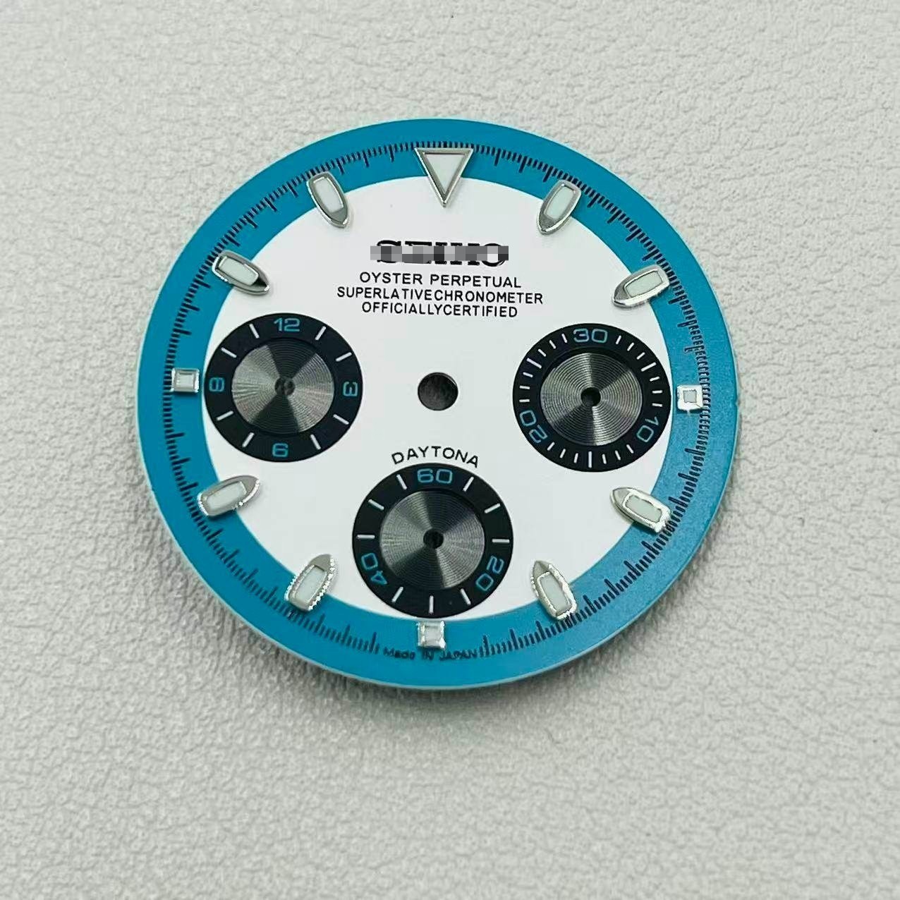 29.5mm Watch Dial Green Luminous For VK63 Quartz Movement Watches Parts