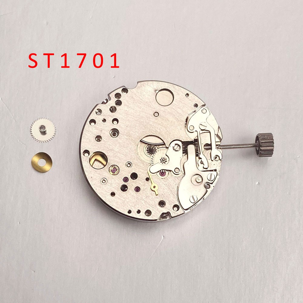 Black White Watch Dial Hand Set 36mm Bronze/Steel Watch Case For Sea-gull ST1701