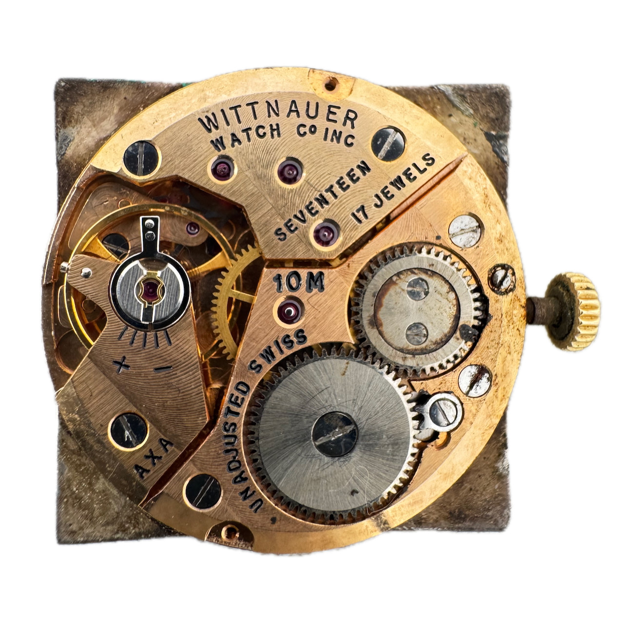 Vintage 23.5mm Wittnauer 17j Mechanical Men’s Wristwatch Movement 10M Swiss