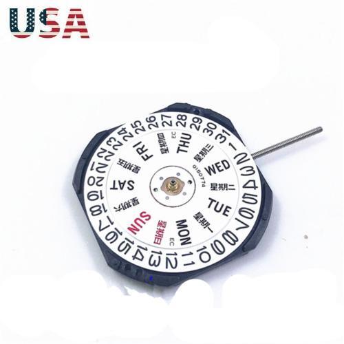 Date Day Quartz Watch Movement Replacement For Seiko 7N43A V343 V348 V743 Y143