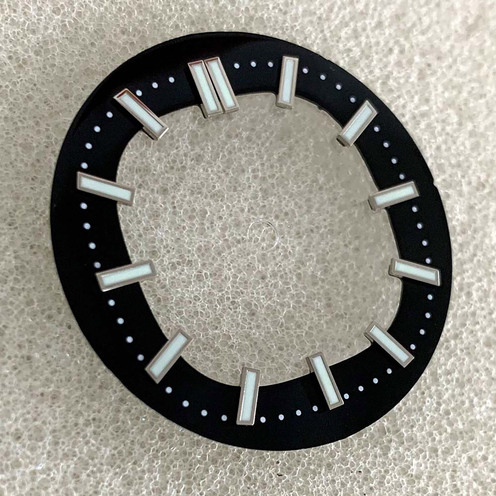 Green Luminous Studded Skeleton Watch Dial 30.5mm for 3 o’Clock NH35 Movement