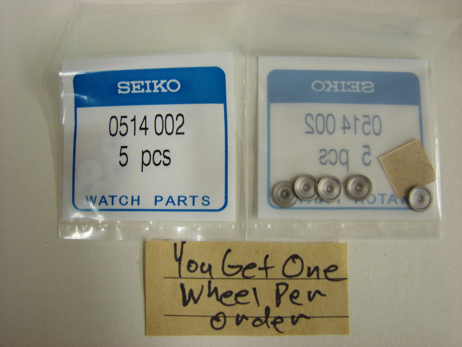 Seiko 0514002 second reduction wheel, cal 7S26 , 7S36, 7001A, 7002A, 7005+++