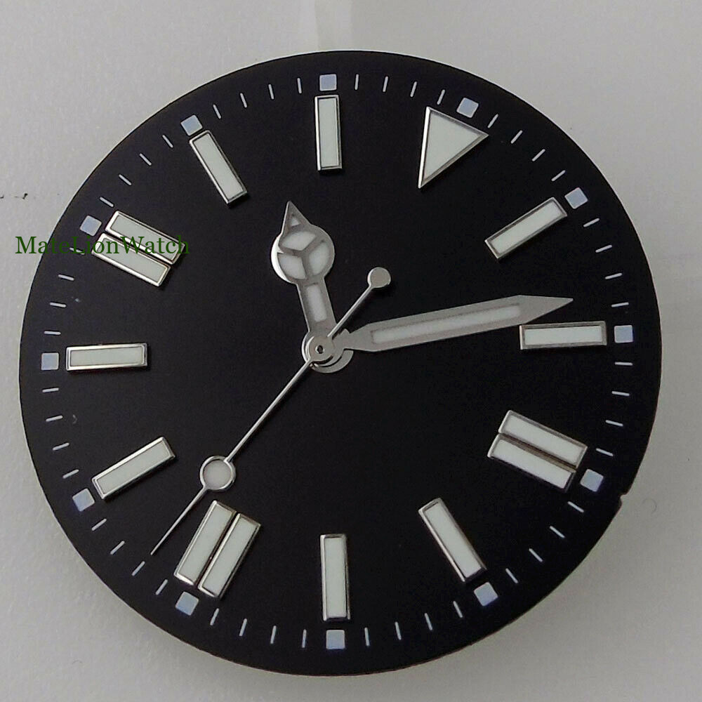 31mm/28.5mm For NH35 Miyota8215 821A ETA 2824 DG2813 Watch Dial +Hands Blue Lume