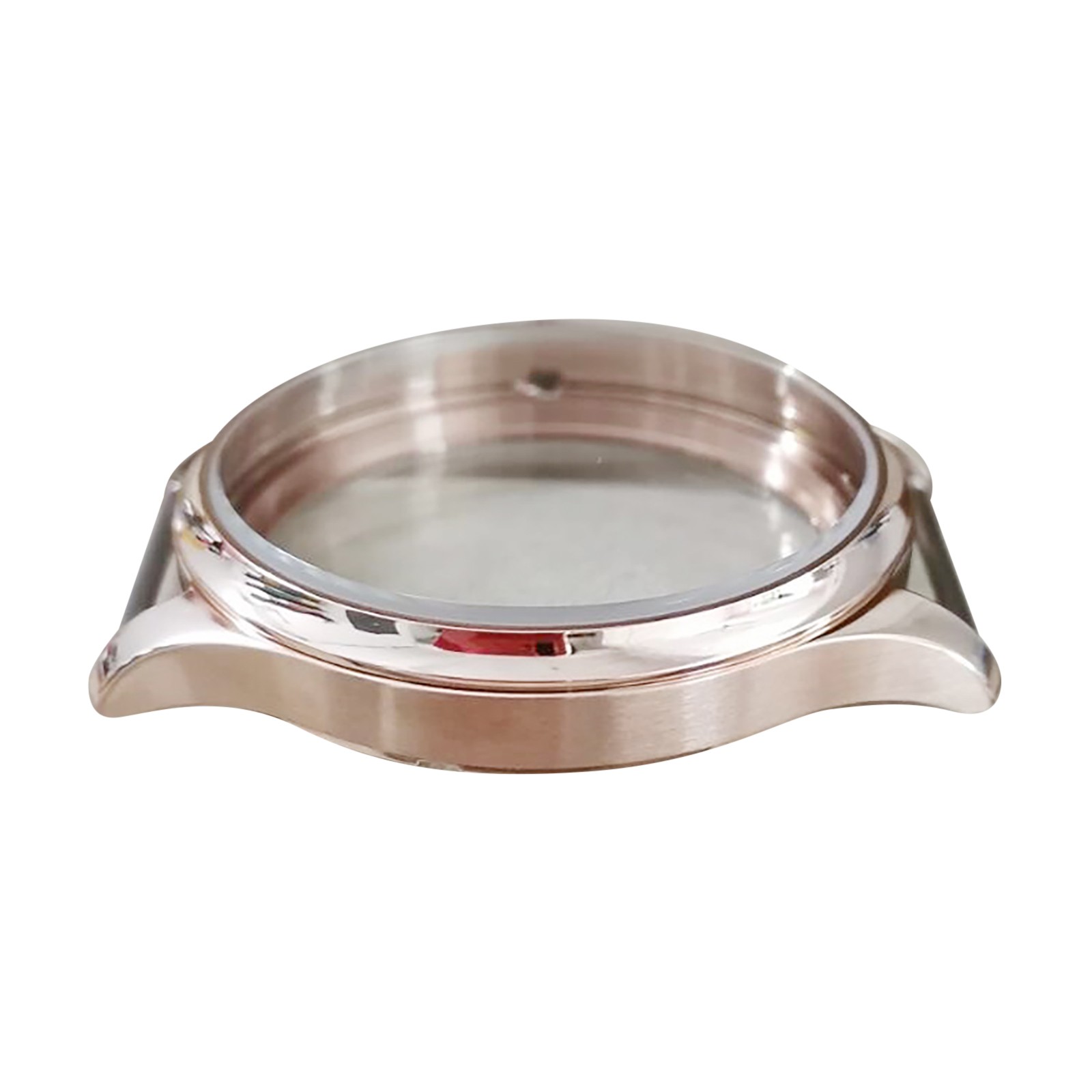 Rose Gold 44mm 316L Watch Case For ETA 6497 6498 Seagull ST3600 3621 Replacement
