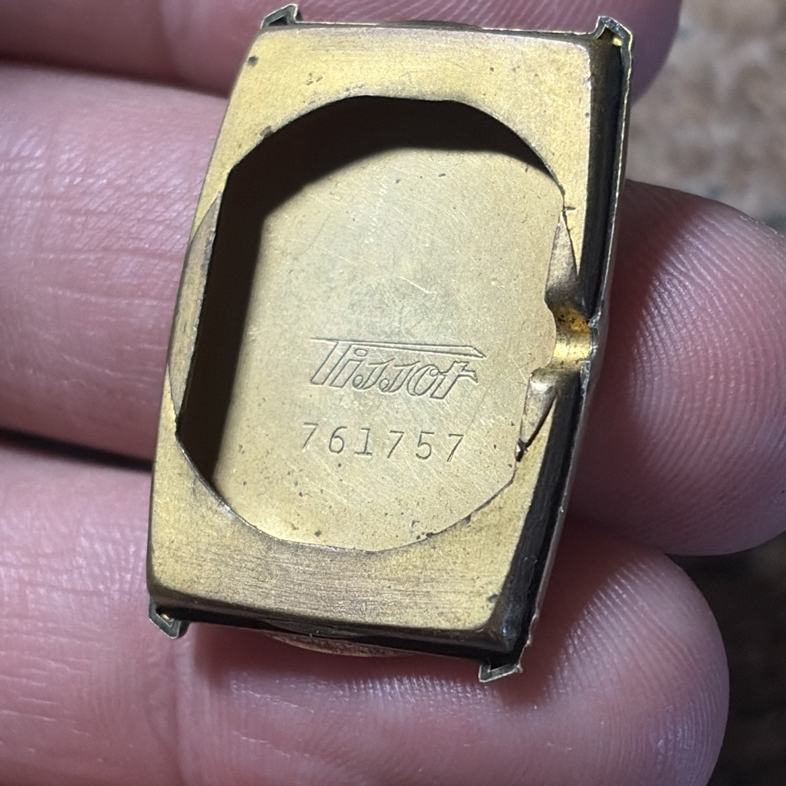 Vintage 14k Gold Filled Tissot Watch Case 22mm