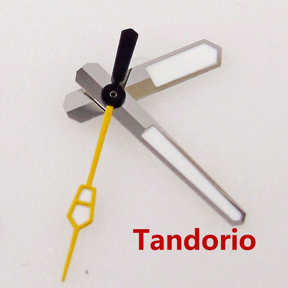 Watch Parts Hands Needles Silver Edge Fit NH35A NH36A 7s26 Automatic Movement