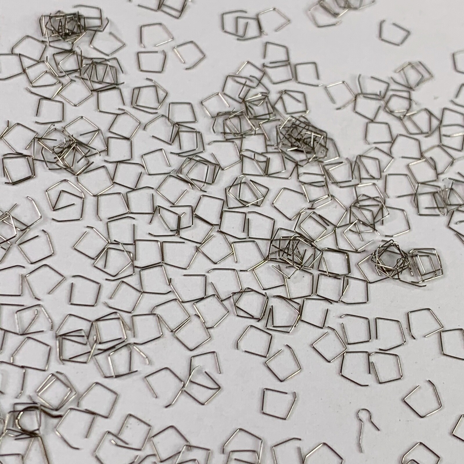 100 Watch Click Springs Parts Steampunk Art Repair Watchmaker Lot Square Wrist