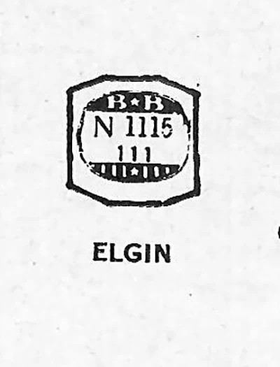 ELGIN : GENESEE & 4241 – Octagon 11.1mm x 11.1mm