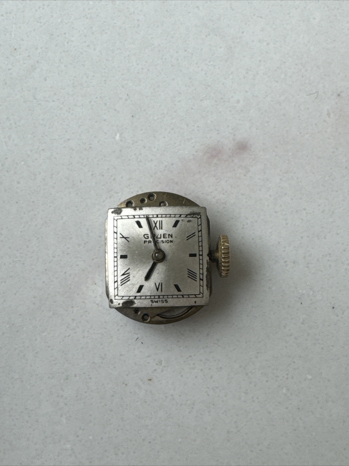 Gruen Precision wind up watch movement 17 jewel watch parts auctions Deals Sales