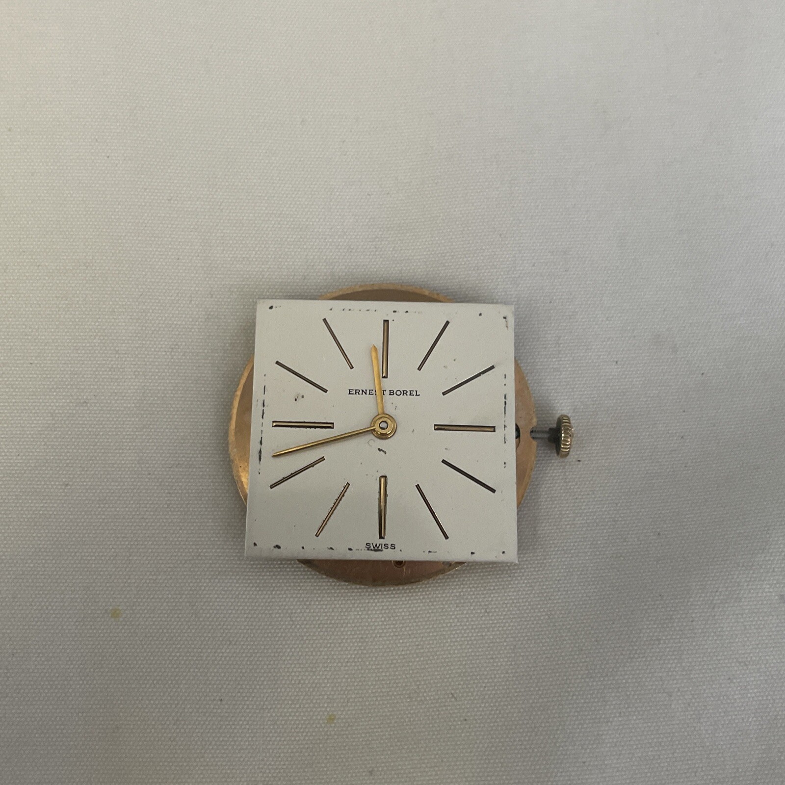Vintage 17 jewel Ernest Borel wrist watch movement KXB 1525 Thin Gents Running