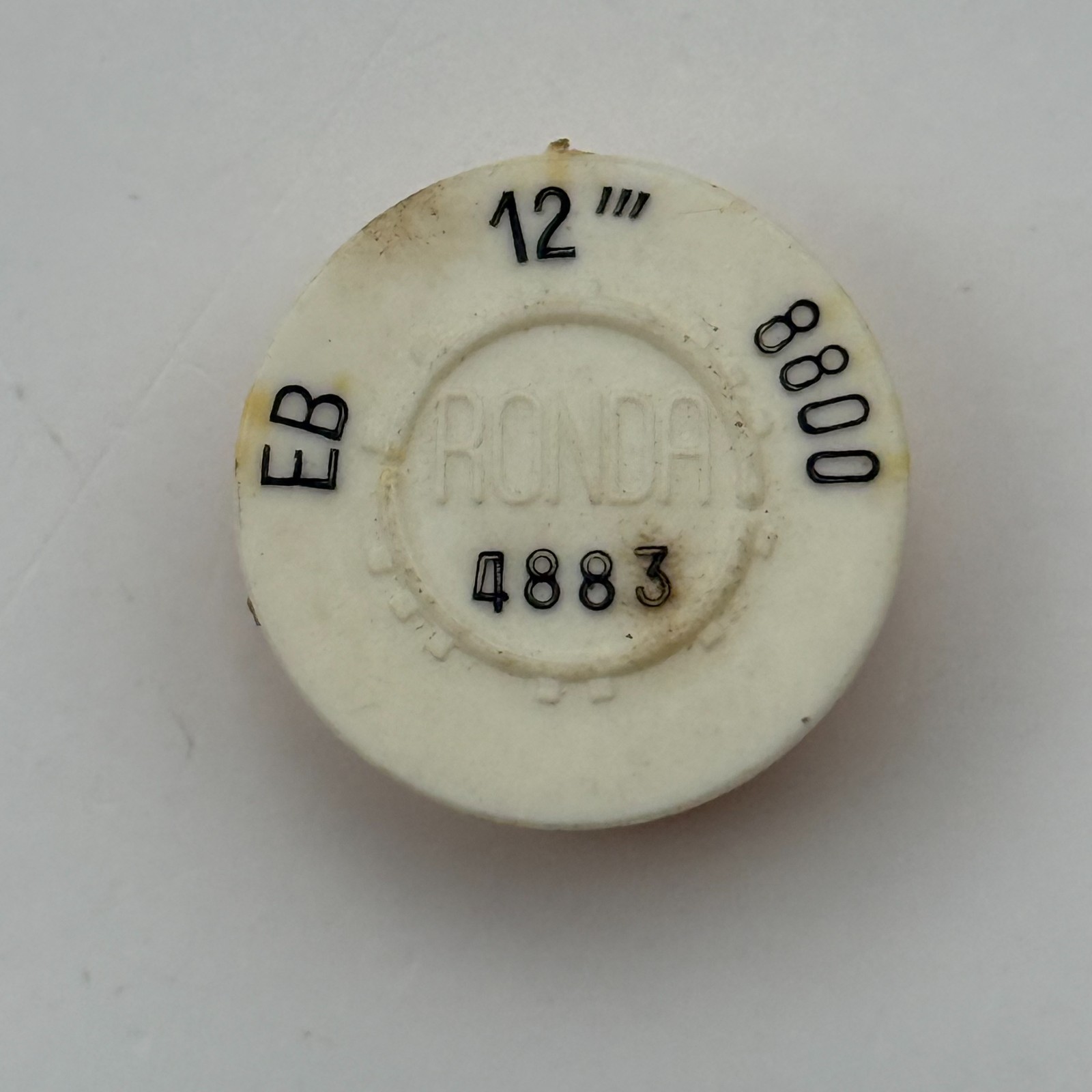 EB 8800 Balance Wheel Complete And Spring 12’’’ 4883 Watch Movement Parts NOS