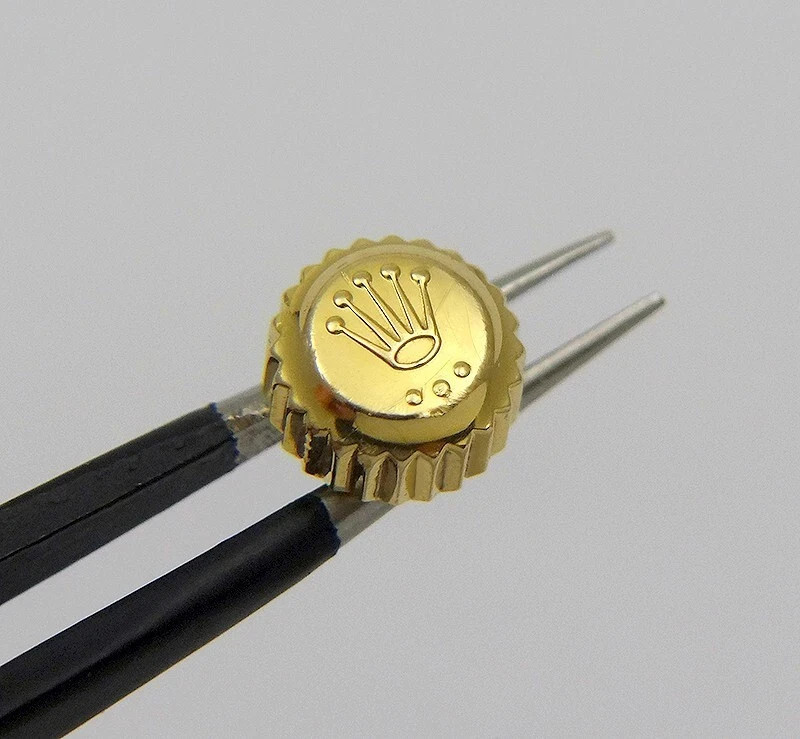 Genuine Rolex 24-704-8 Monobloc 7mm 18k Yellow Gold Crown GMT Submariner Daytona