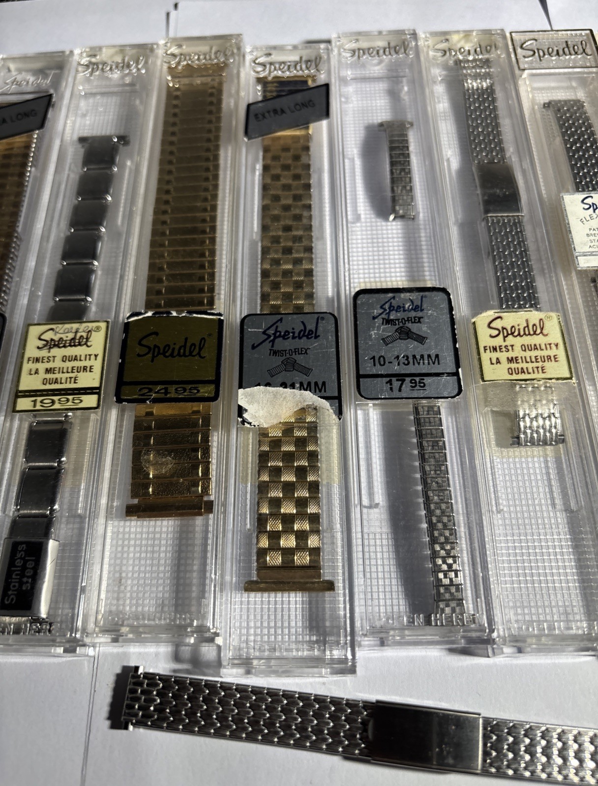 Lot Of Vintage Speidel Watch Bands Various Sizes