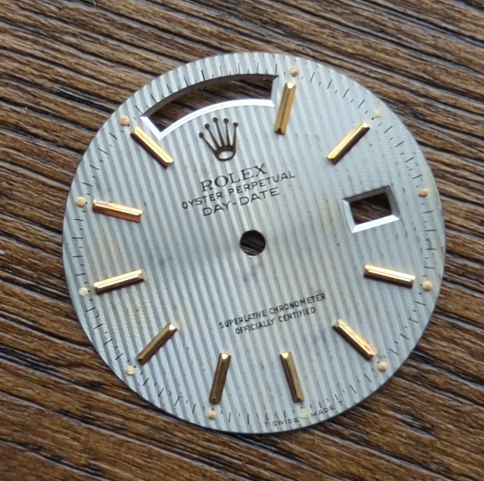 Rolex Oyster Perpetual Day Date 18038 Tapestry Dial Part Used (N44)