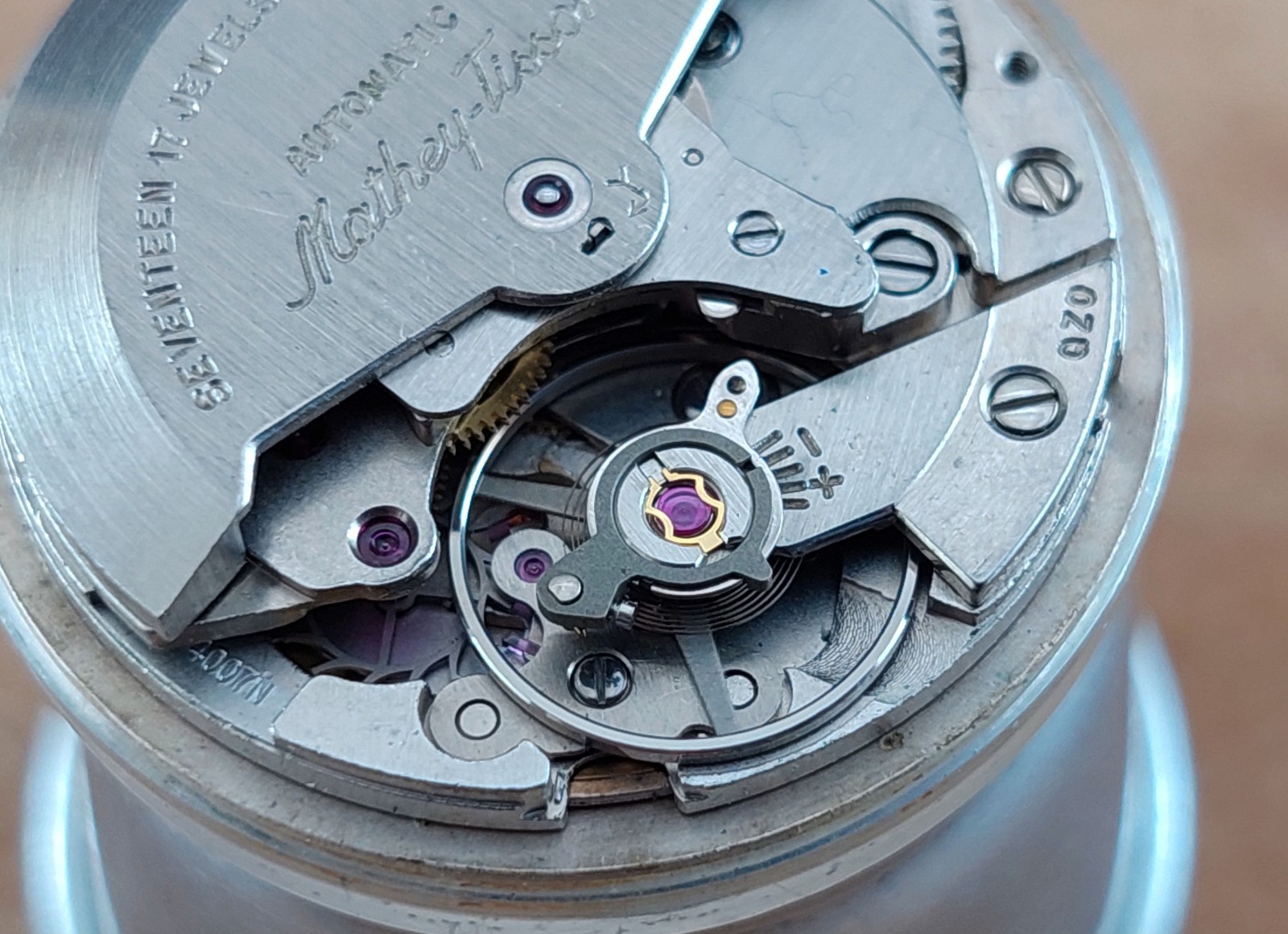 Vintage MATHEY – TISSOT Automatic Movement Caliber 4007N & Dial. Working!
