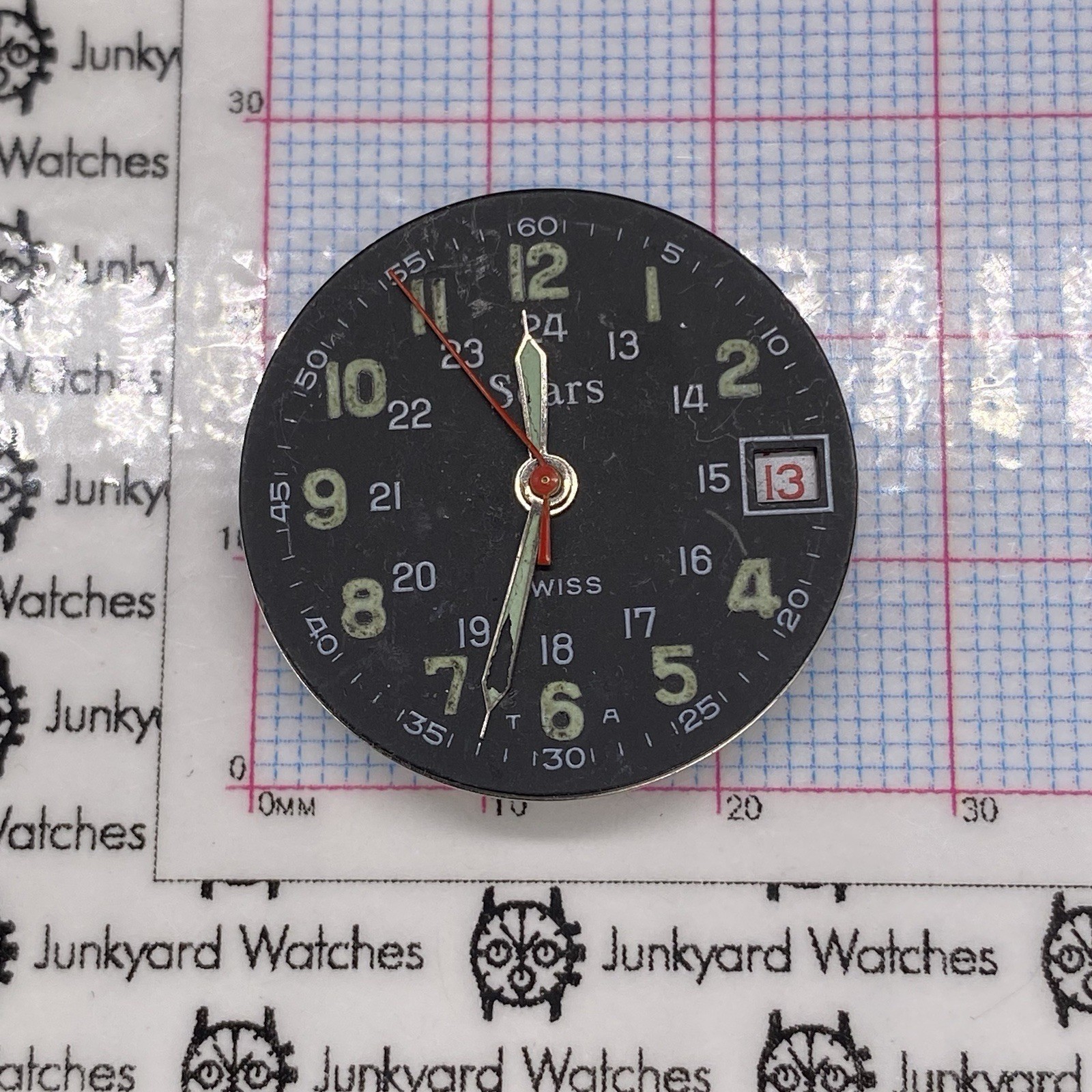 Sears Watch Movement Repair Parts Spares One Jewel Swiss Ronda RL CAL 1115