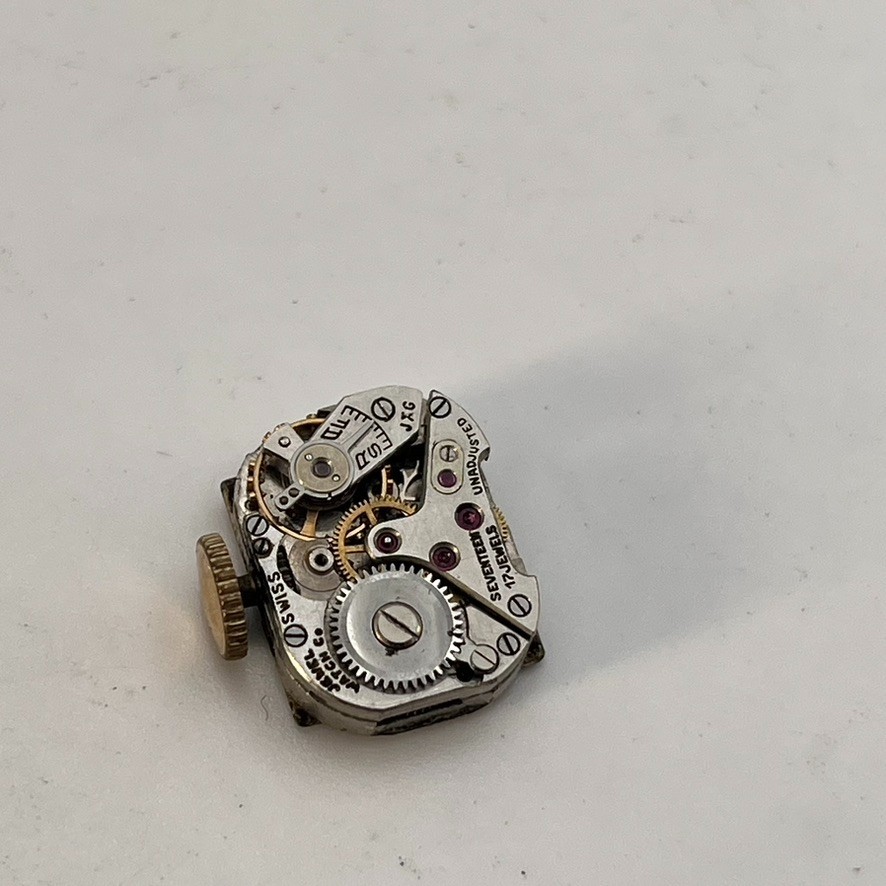 Vintage Lot Of 7 Mechanical Watch Movements For Repair Bulova Grant Steampunk
